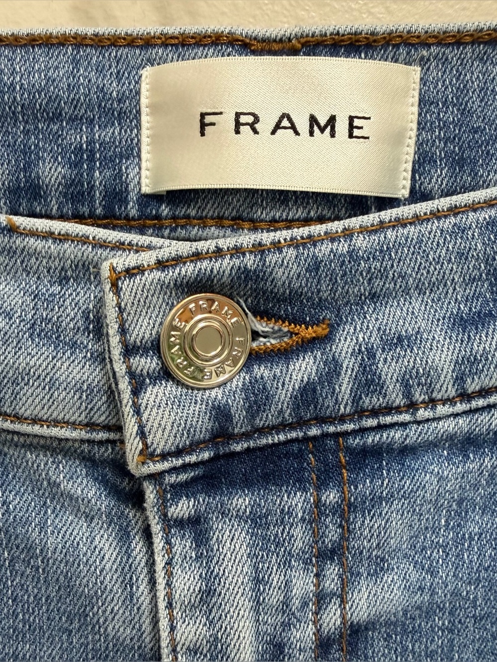 FRAME Icon Flare Denim Jean in Lark Raw After Wash Size 27 - Picture 10 of 11